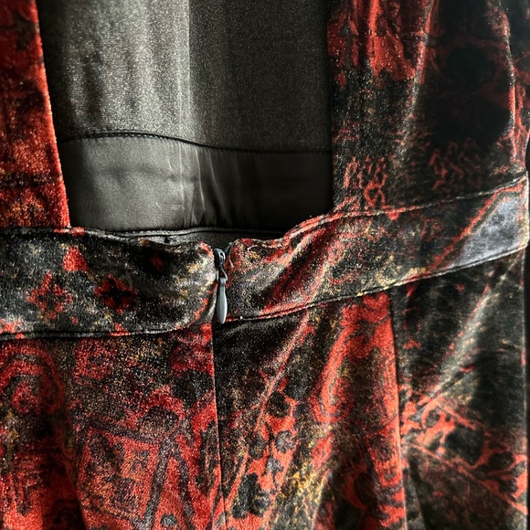 Free People Printed Burnout Velvet Backless Romper - Picture 12 of 15